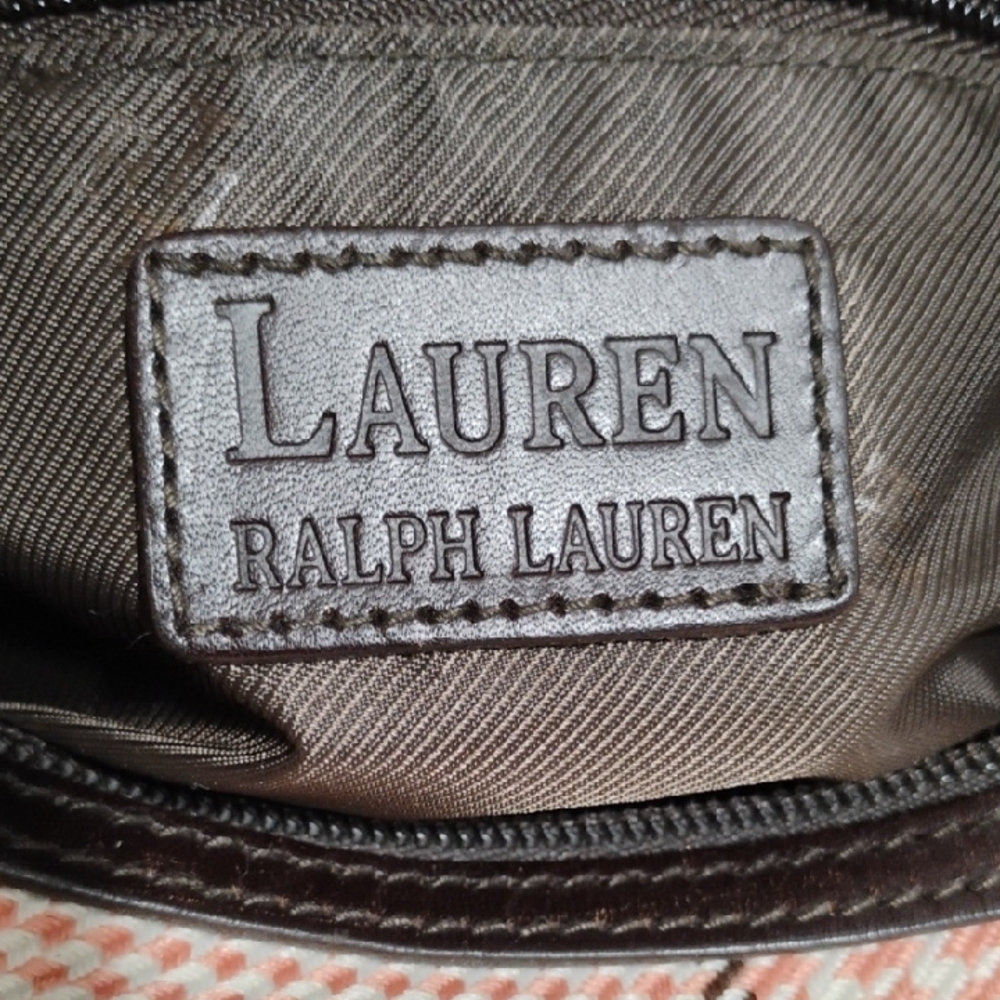 (#32) SALE! Lauren Ralph Lauren Y2K Houndstooth Pretty Shoulder/Handbag - Picture 10 of 14